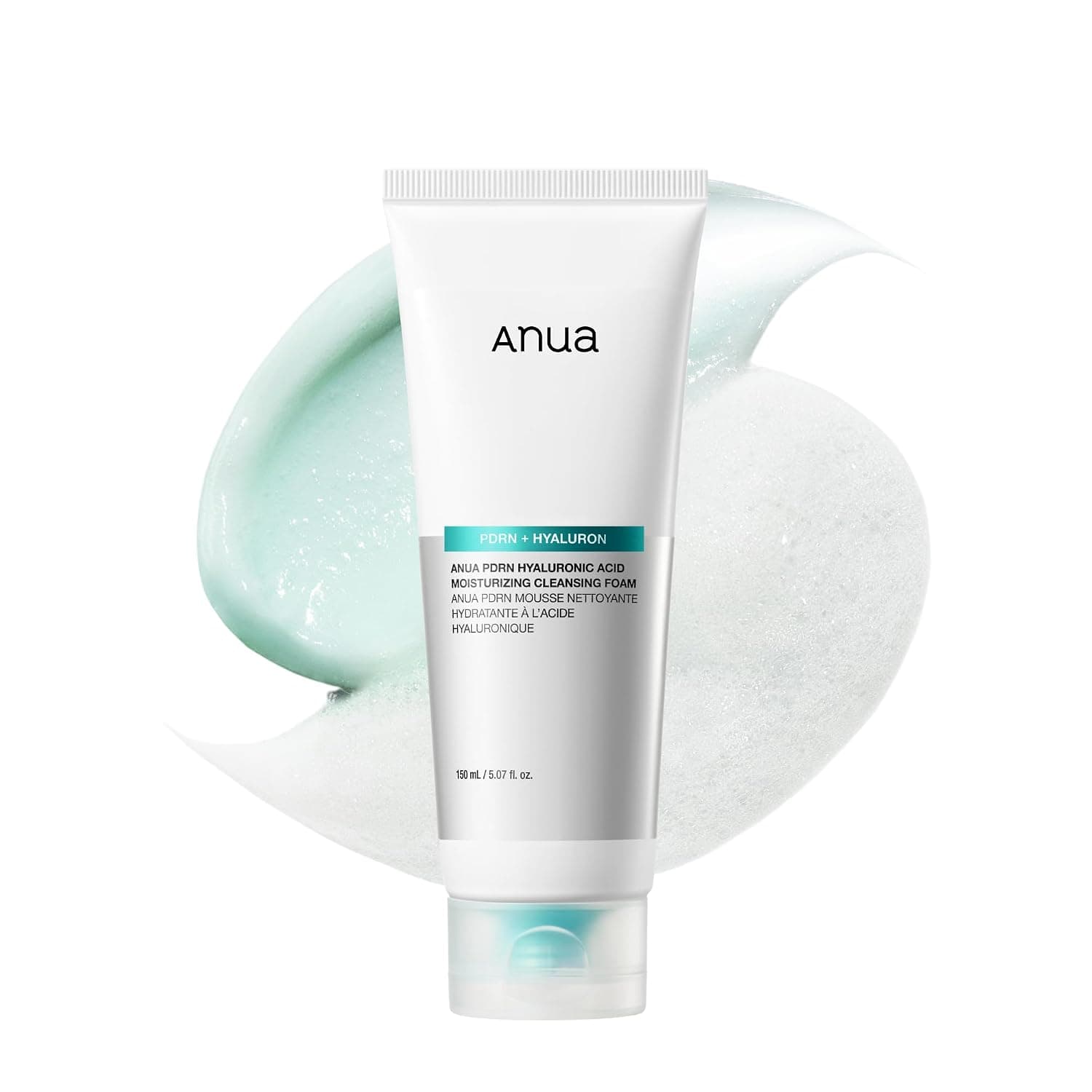 Anua PDRN Hyaluronic Acid Moisturizing Cleansing Foam - 5.07 fl oz 